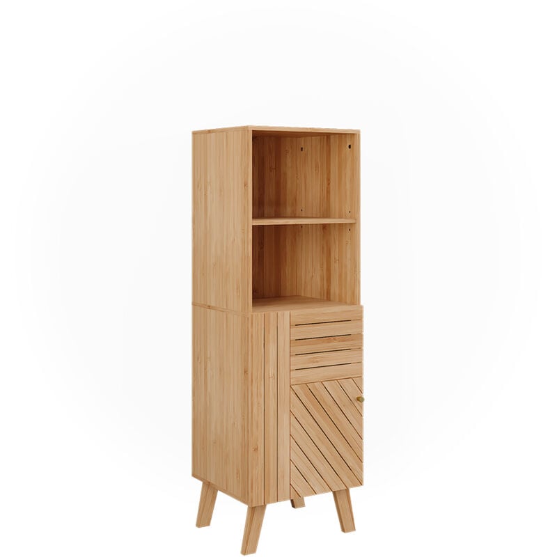 Vicco - Armoire Midischrank Lucie, Bambou, 40x124cm