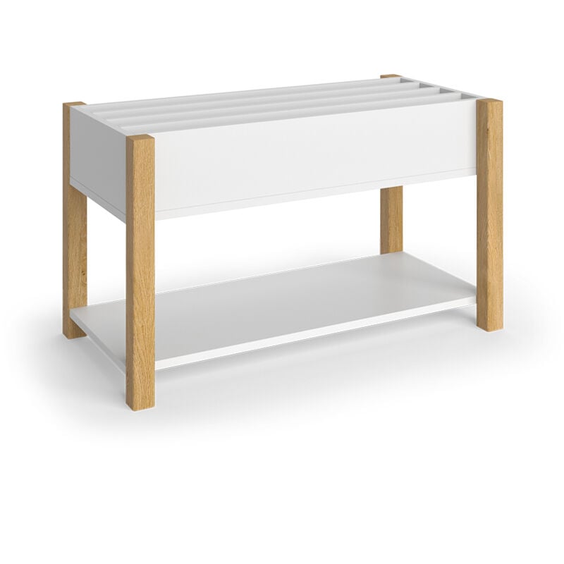 Tagère pour enfants Malia, blanc/chêne, 80x46cm Vitalispa
