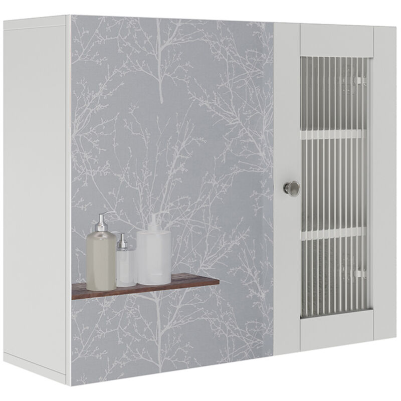 Vicco - Badspiegelschrank Malte, Weiß, 60 X 50 Cm Mit Spiegel