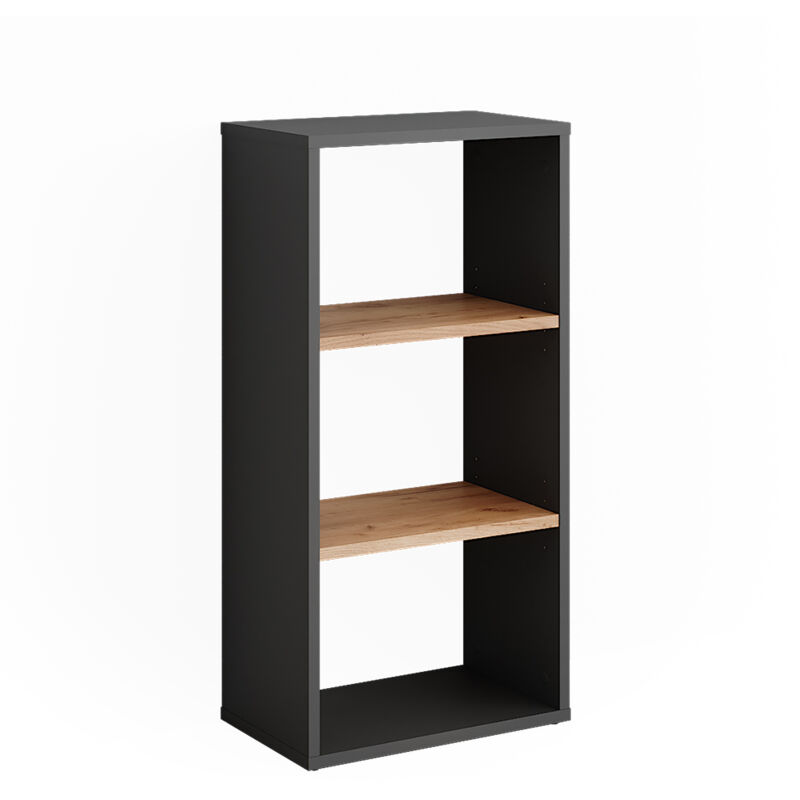 Vicco - Armoire à chaussures Orlando, Anthracite/chêne doré, 40x80.1cm