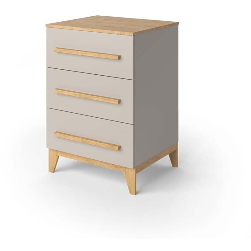Vitalispa - Commode Malia, Chêne cachemire, 60x88cm