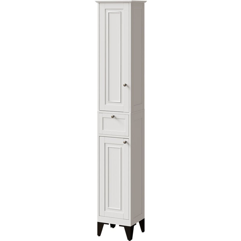 Vicco - Armoire haute Vanity, Blanc, 32x175cm