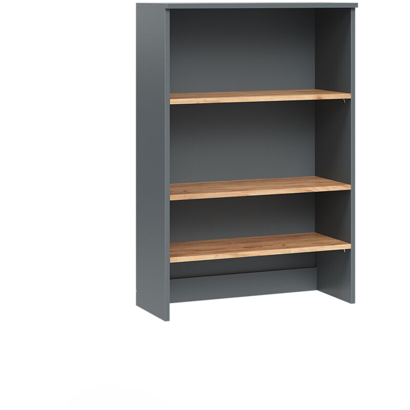 Badschrank Viktor, Anthrazit/goldkraft Eiche, 68 X 100.4 Cm Mit Offenen Regalen, Vicco