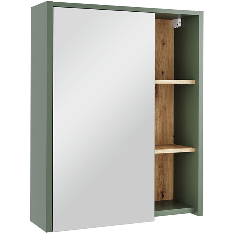 Armoire de toilette Viola, Vert/Artisan, 60x75cm, Vicco