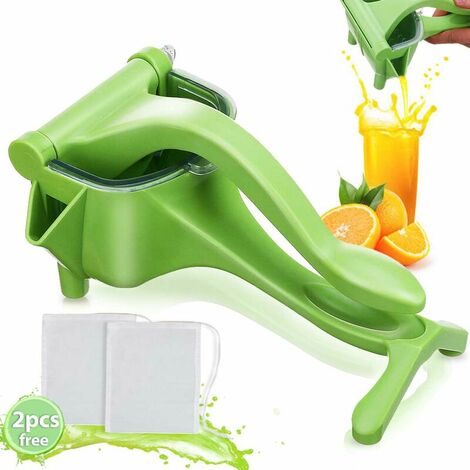 M��nage bricolage manuel presse-fruits presse �� main extracteur de presse-citron orange Vert
