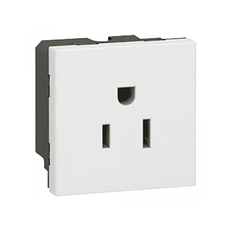 

Legrand - 077 504 nos enchufe 2P + T - 15A - 2mod. - blanco, Blanca