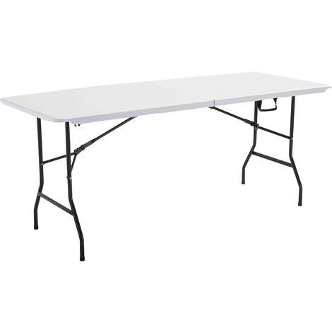 Mob Event Pro – Table pliante de camping 180 cm – 8 places – Plateau en polyéthylène haute densité – Structure en acier résistante aux intempéries