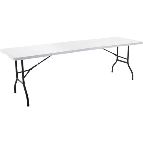 Mob Event Pro – Table de camping pliante 240 cm – 10 places – Polyéthylène haute densité – Légère et résistante – Idéale pour événements extérieurs