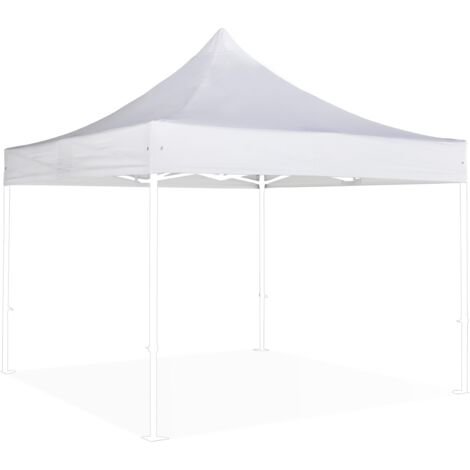 Mob Event Pro – Toit de tente pliante 3x3 m – Bâche polyester 520 g/m² – Traitement anti-feu M2 et anti-UV – Résistance optimale aux intempéries