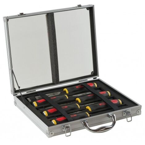 MOB - Mallette alu 6 ciseaux sculpteur manche NERTECH