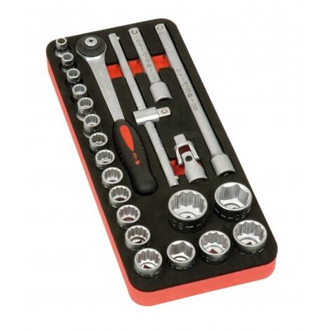 MOB - Module mousse douilles 1/2'' 23 pièces - Réf : 9804023001