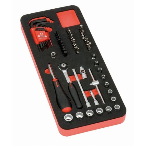 MOB - Module mousse douilles 1/4'' 59 pièces professionnels - Réf: 9803059001