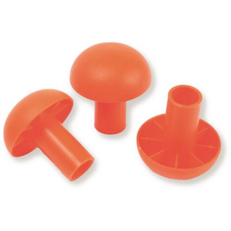 Mob Mondelin – Protections universelles pour fer à béton – Ø 8 à 32 mm – Polypropylène résistant – Visibilité orange sur chantier