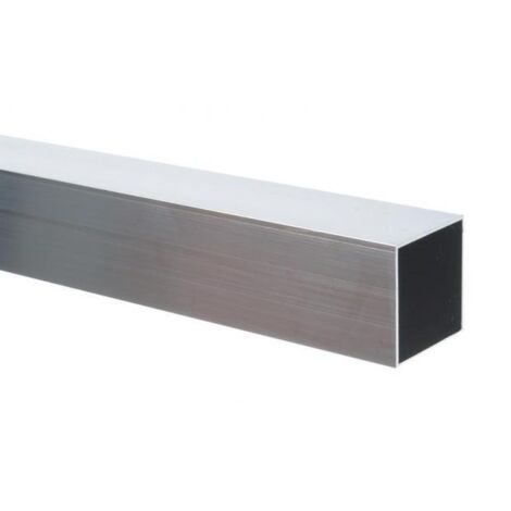 Mob Mondelin – Règle en aluminium carrée 2,50 m – Largeur 50 mm – Outil léger et durable pour travaux de mesure et nivellement
