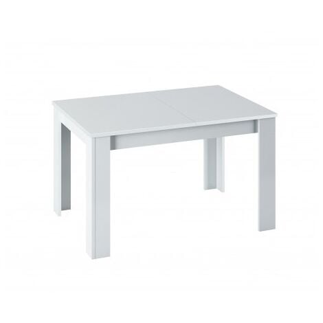 USINESTREET Mobelcenter – Mesa de Salón/Comedor Extensible Kendra – An: 140 cm x F: 90 cm x Al: 78 cm – Ancho Mesa Extendida: 190 cm (Blanco Artik) - (1088)