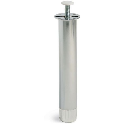 MOBILA - 1 PIEDE IN METALLO CON VITE TONDO D.35 H150MM FINITURA CROMO
