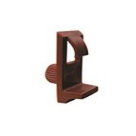 MOBILA - 8 PORTARIPIANO IN PLASTICA MARRONE 30X14MM CON PERNO DA 10MM