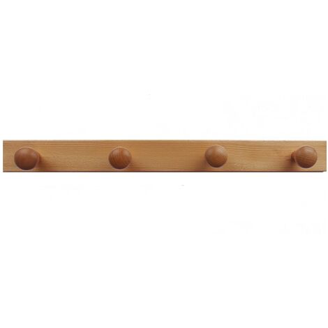 MOBILA - APPENDIABITI IN LEGNO NATURALE4 POSTI 640X80X70MM