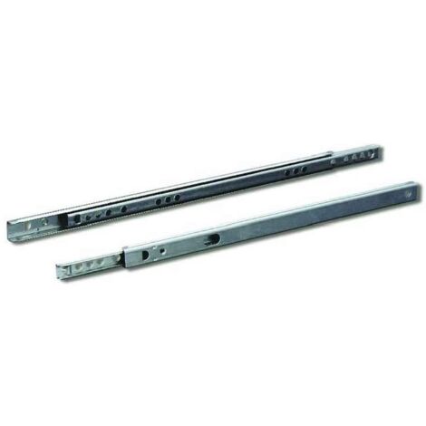 Guide Scorrevoli Cassetti 40cm - Coppia, Carico 45kg, Uscita Totale, Altezza 45mm - Foto 3