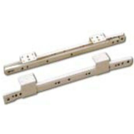 MOBILA - GUIDA CON STAFFA PER FISSAGGIOPIANI TASTIERA PC ARGENTO 400- 715MM