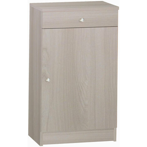 Mobile 1 Ante 1 Cassetto 46x80x34 cm Olmo Chiaro