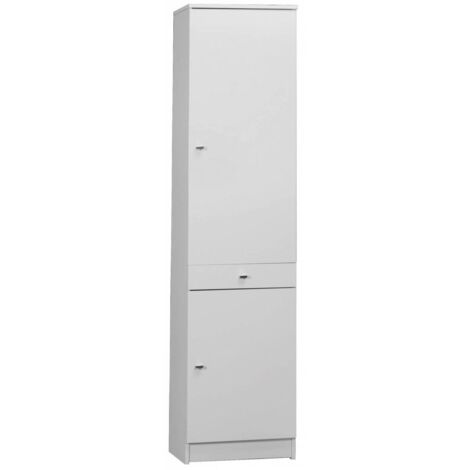 MOBILE 2 ANTE + 1 CASSETTO 46X34X183 BIANCO LACC. 452TL