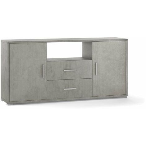 Mobile 2 Ante 2 Cassetti 174x84x41 cm Cemento