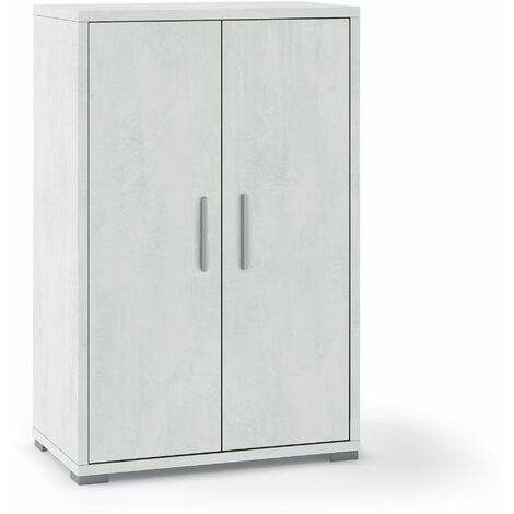 Mobile 2 Ante 71x110x41 cm Ossido Bianco