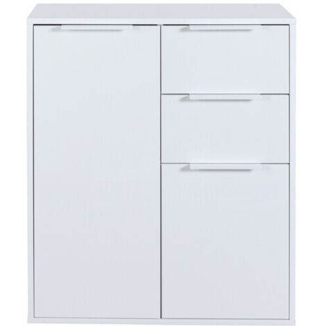 MOBILE 2A+2C CM 72X35X87H BIANCO/BIANCO LUC.- 1,0 pz