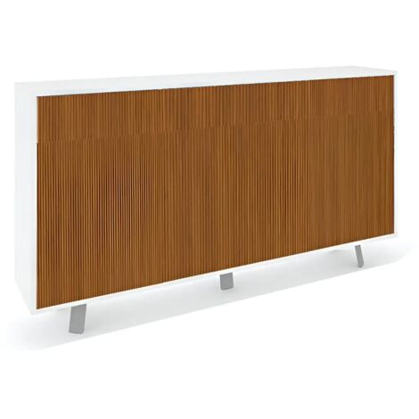 Mobile 3 Ante 3 Cassetti 164L x 41P x h92 – Finitura Bianco Opaco E Rovere Dogato – Sarmog
