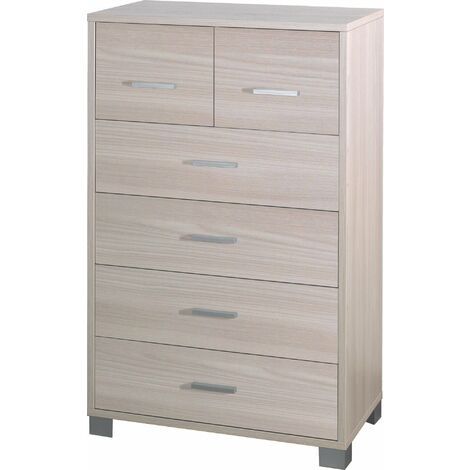 Mobile 4+2 Cassetti 70x112x41 cm Olmo Chiaro