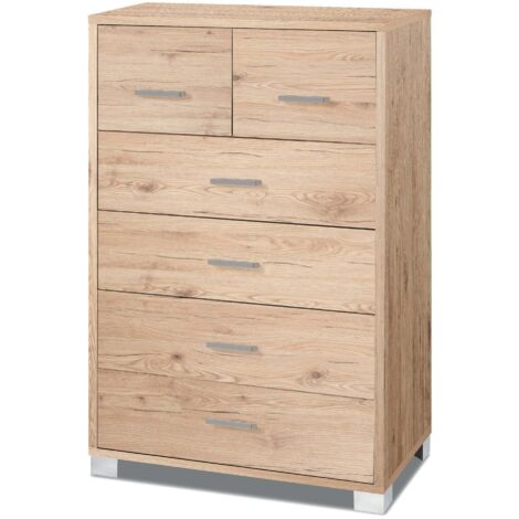 Mobile 4+2 Cassetti 70x112x41 cm Rovere Naturale