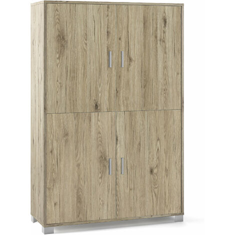 Mobile 4 Ante 107x162x41 cm Rovere Naturale