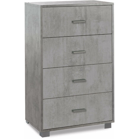 Mobile 4 Cassetti 70x112x41 cm Cemento
