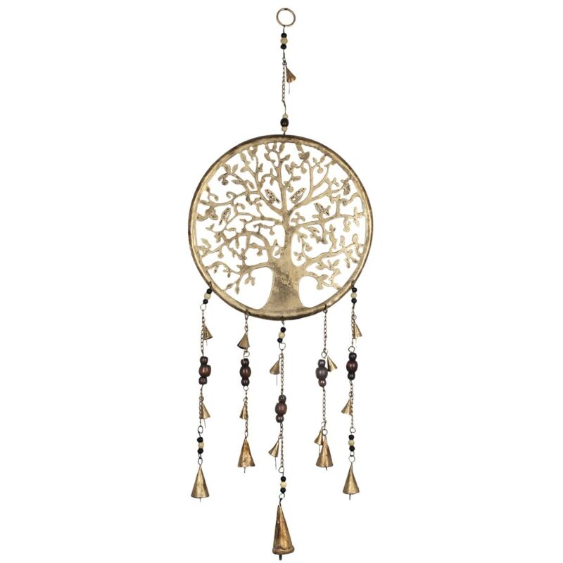Signes Grimalt Décoration du pendentif métallique Pendre d'arbre mobile Gold Metal 3x25x75cm 11595