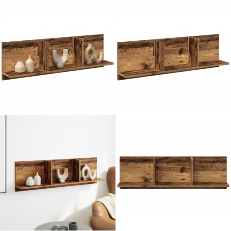 Mobile a Parete 100x16,5x30 cm Legno Antico in Truciolato - Mobile a parete - Armadio a parete