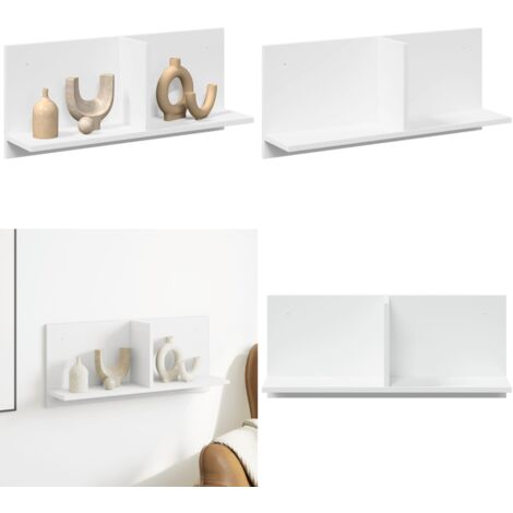 Mobile a Parete 70x16,5x30 cm Bianco in Legno Multistrato - Armadio a muro - Mobile a parete