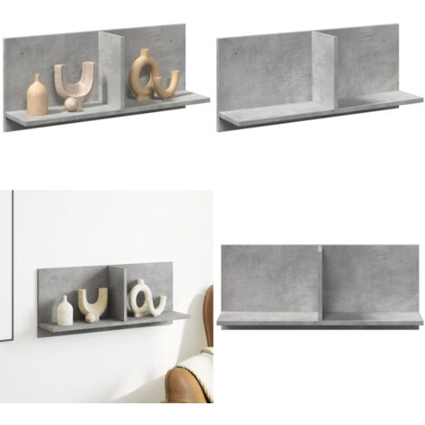 Mobile a Parete 70x16,5x30 cm Grigio Cemento Legno Multistrato - Armadio a parete - Mobile a parete