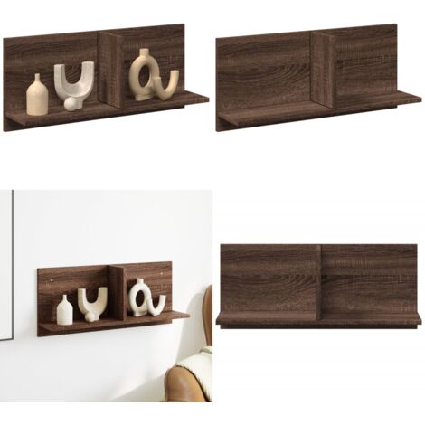 Mobile a Parete 70x16,5x30 cm Rovere Marrone Legno Multistrato - Mobile a parete - Armadio a parete
