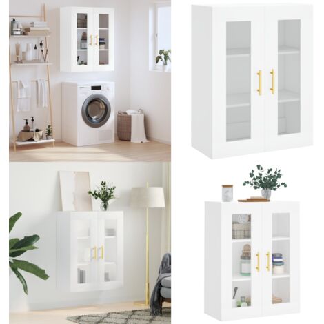 Mobile a Parete Bianco 69,5x34x90 cm - Mobile a parete - Armadio a muro