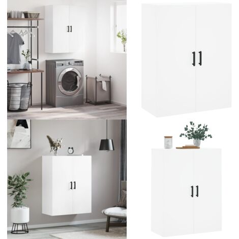 Mobile a Parete Bianco 69,5x34x90 cm - Mobile a parete - Armadio a muro