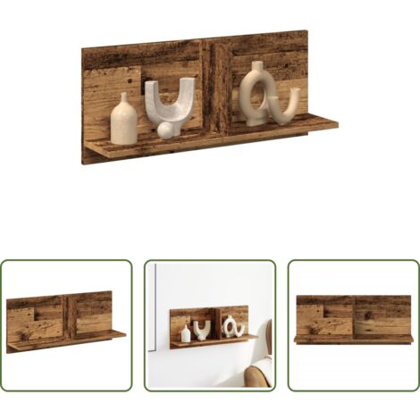 Mobile a parete -  Mobile a Parete 70x16,5x30 cm Legno Antico in Legno Multistrato