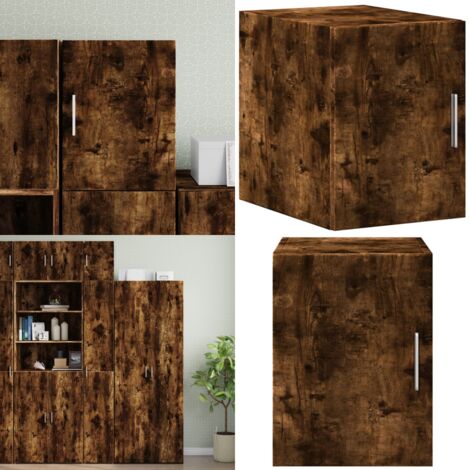 Mobile a Parete Rovere Fumo 30x42,5x40 cm in Legno Multistrato - Mobiletto a parete - Armadio a parete