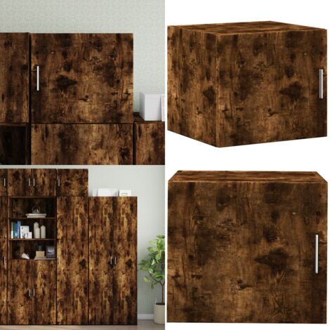 Mobile a Parete Rovere Fumo 45x42,5x40 cm in Legno Multistrato - Mobiletto a parete - Armadio a parete