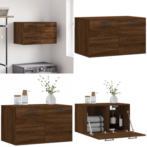 Mobile a Parete Rovere Marrone 60x36,5x35 cm Legno Multistrato - Mobile a parete - Armadio a parete