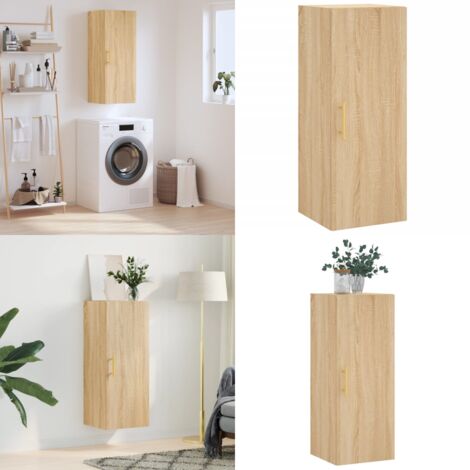 Mobile a Parete Rovere Sonoma 34,5x34x90 cm - Mobile a parete - Armadio a muro