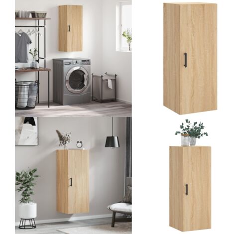 Mobile a Parete Rovere Sonoma 34,5x34x90 cm - Mobile a parete - Armadio a muro