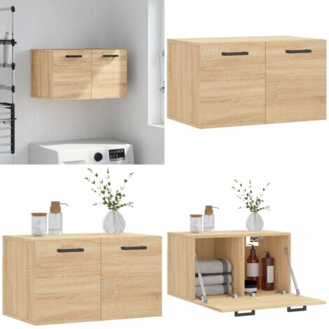 Mobile a Parete Rovere Sonoma 60x36,5x35 cm Legno Multistrato - Mobile a parete - Armadio a parete