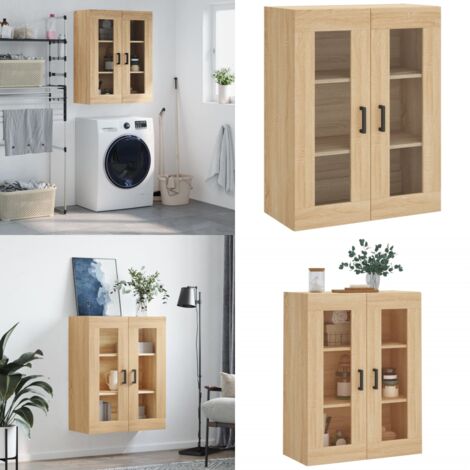 Mobile a Parete Rovere Sonoma 69,5x34x90 cm - Mobile a parete - Armadio a muro