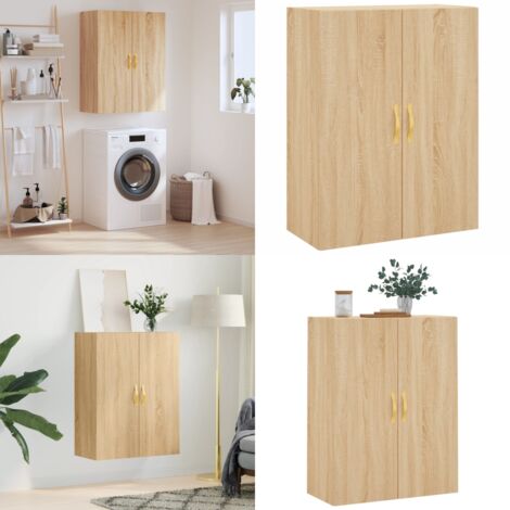 Mobile a Parete Rovere Sonoma 69,5x34x90 cm - Mobile a parete - Armadio a muro